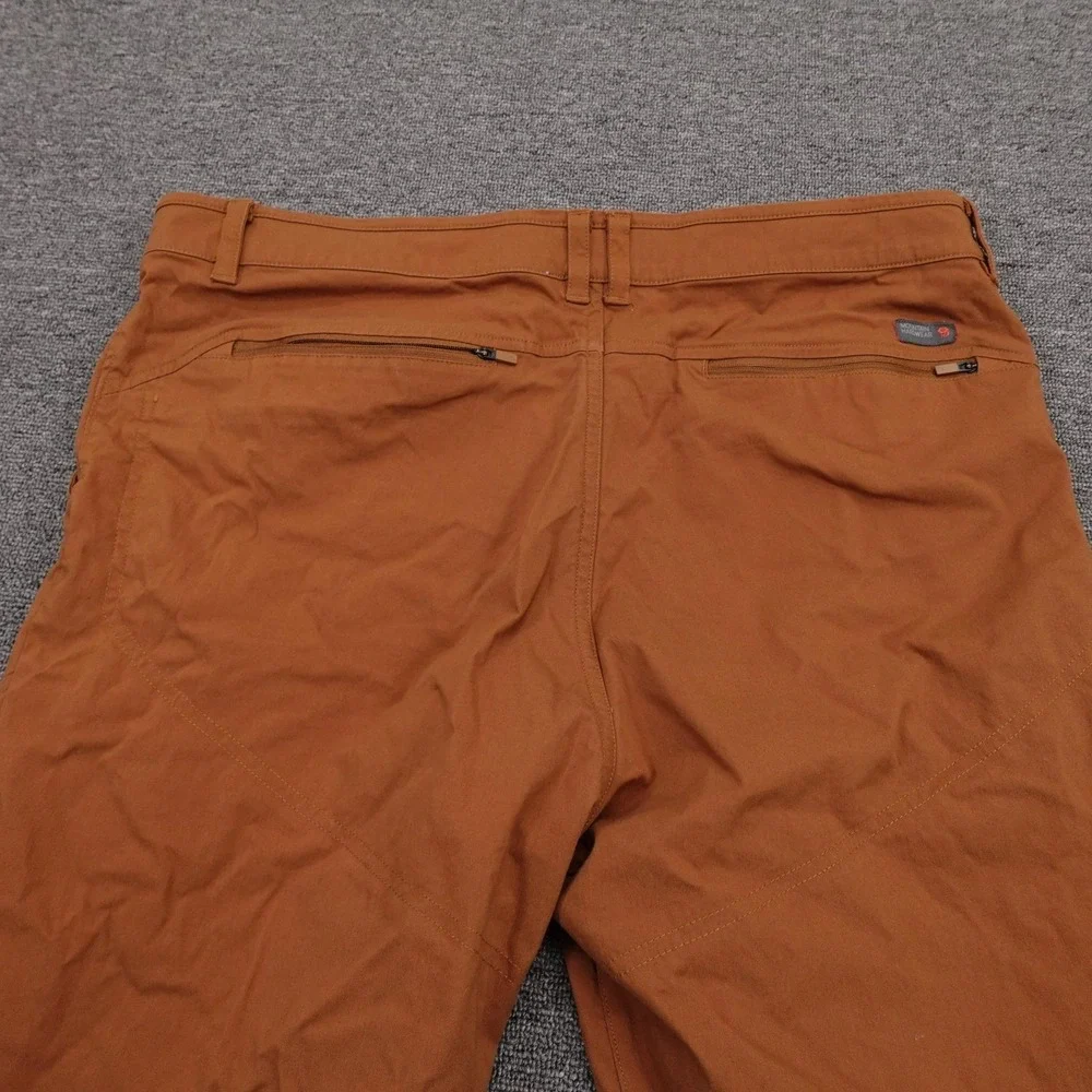 Mountain Hardwear Pants Mens 38x32 Brown AP Pant Hiking Stretch Zip Pocket